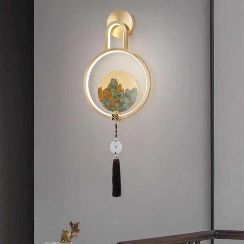 

wall lamp, living room lamp, TV background wall, simple and atmospheric creativity, corridor aisle bedroom bedside lamp