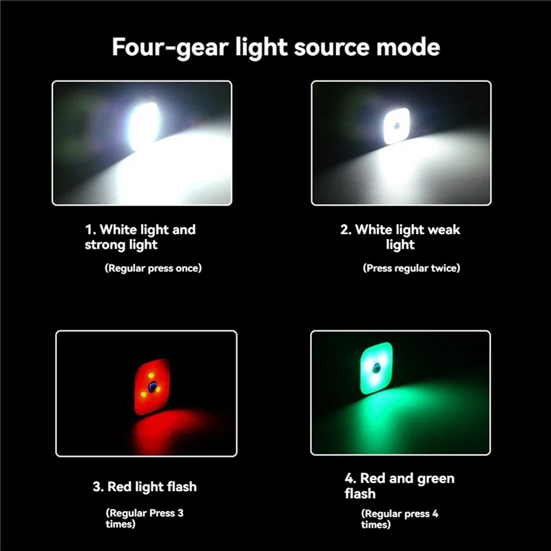 A93P 4 Pack Running Lights For Runners, Night Dog Walking Light, For Night Safety, Chest Light Jogging Gear