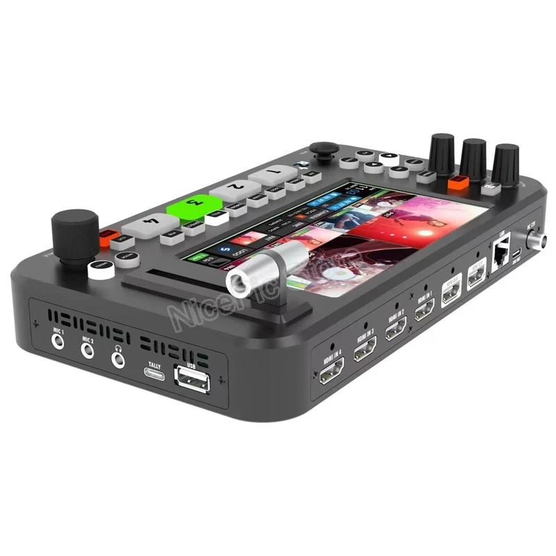PROLINK R2 neolive PLUS สวิตช์สลับเครื่องผสมวิดีโอกล้องหลายตัวรองรับการจับภาพวิดีโอการสตรีมสด