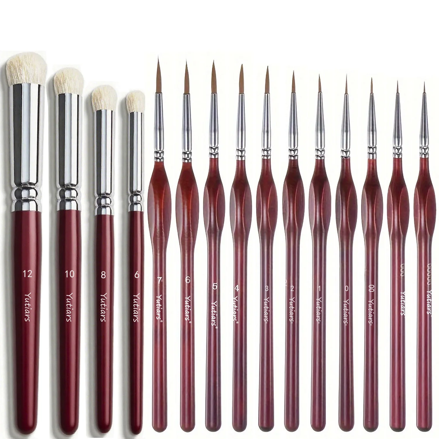 Miniature Paint Brushes Drybrush-15/11/4pcs Micro Detail Paint Brush Set, Small Fine Detail Brushes for Acrylic, Watercolor, Oil