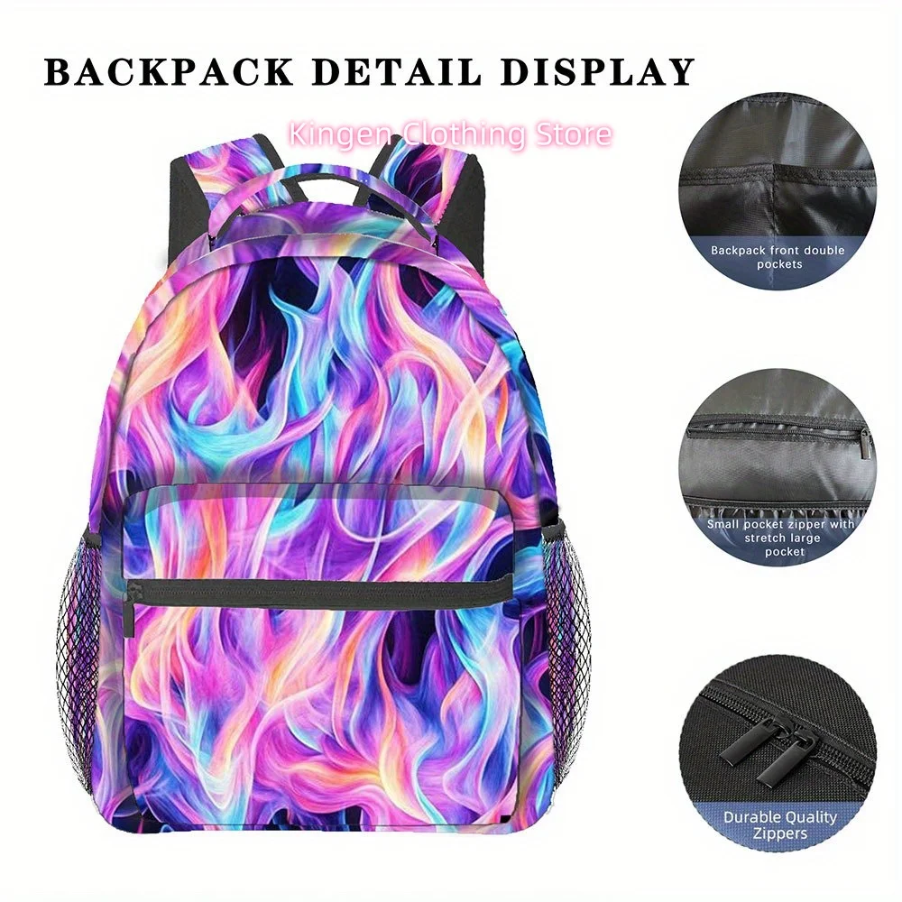 A Spacious Unisex Backpack Featuring a Zipper Design, Suitable for Various Activities Such As Commuting, Exercising, Camping, Sh
