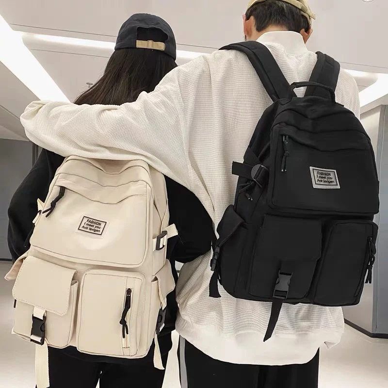 

Schoolbag female Korean version Harajuku fashion campus couple junior high school students backpack trend backpack male