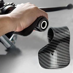 Universal Carbon Fiber Motorcycle Accelerator Assist Grips Cruise Control Handlebars Assistant Clips Wrist Rest Moto Accessories