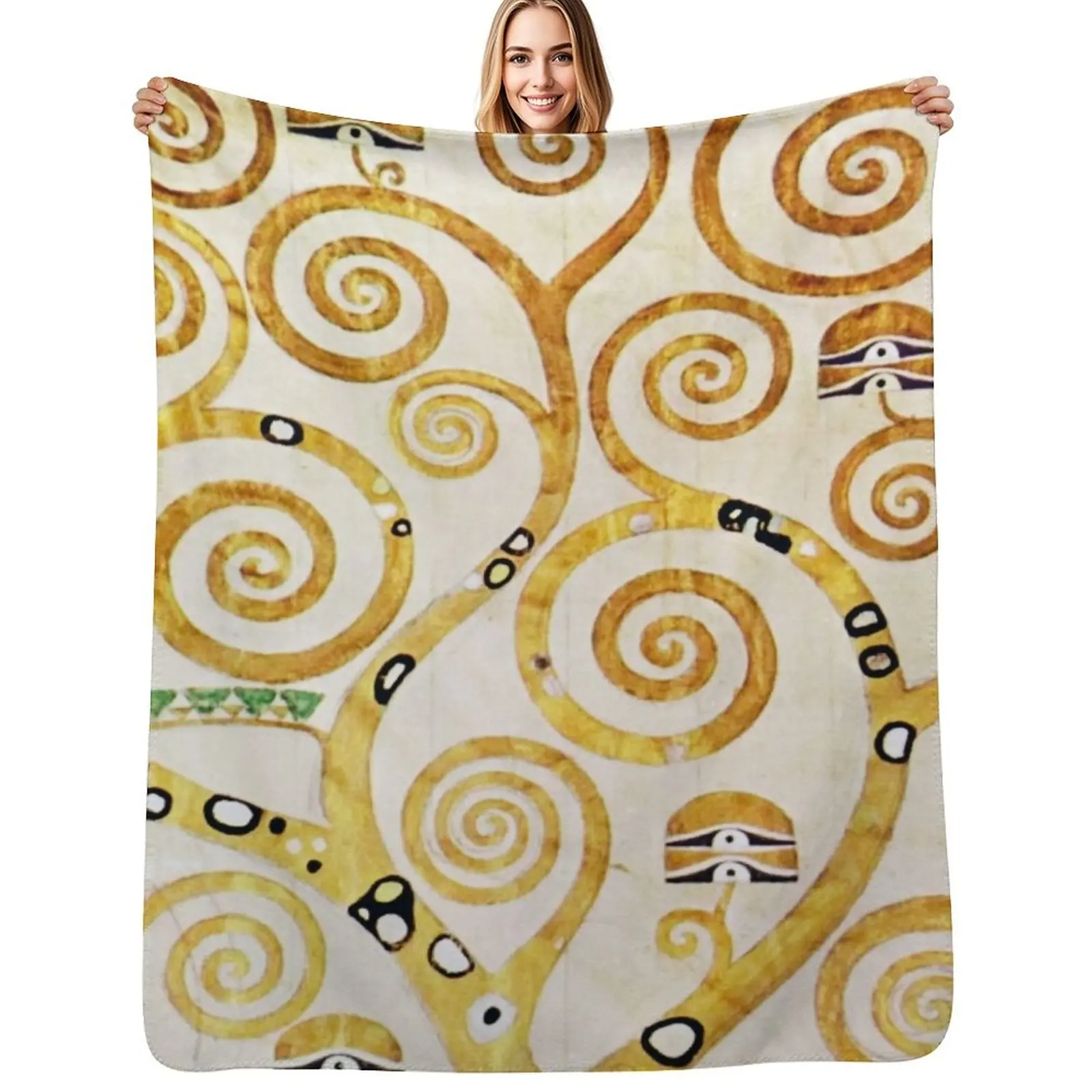 

Gustav Klimt - Tree Of Life Throw Blanket for babies Custom blankets and throws Camping Blankets