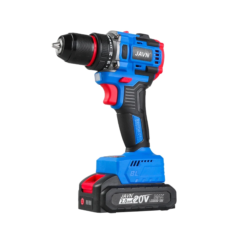 

20V 70N.m Brushless Electric Drill, Cordless Battery Screwdriver, Mini Drill With 20 Torque Settings, 2-Speeds, Power Drill DIY