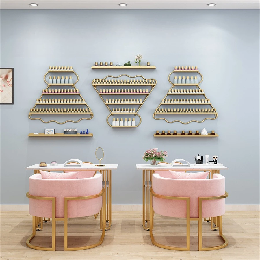 

European manicure shelf wall hanging Internet celebrity badminton shaped storage