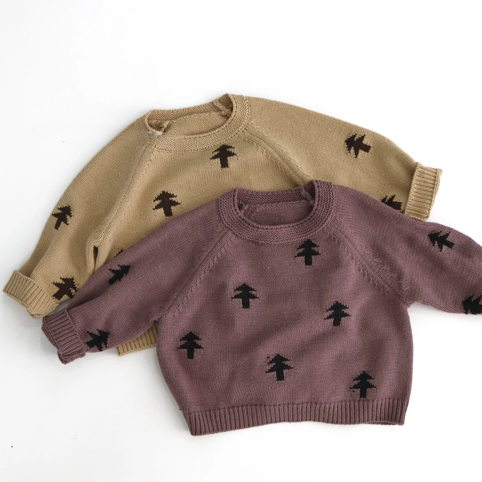 

Модный вязаный пуловер для девочек, хлопковый повседневный свитер для мальчиков, детская одежда для малышей, осенняя новинка 2026 года, детский свитер с длинным рукавом