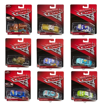 Disney pixar carros 3 fundido 1:55 escala morrer veículos liga modelos de carro relâmpago mcqueen jackson tempestade mater tex dinoco meninos carro brinquedos
