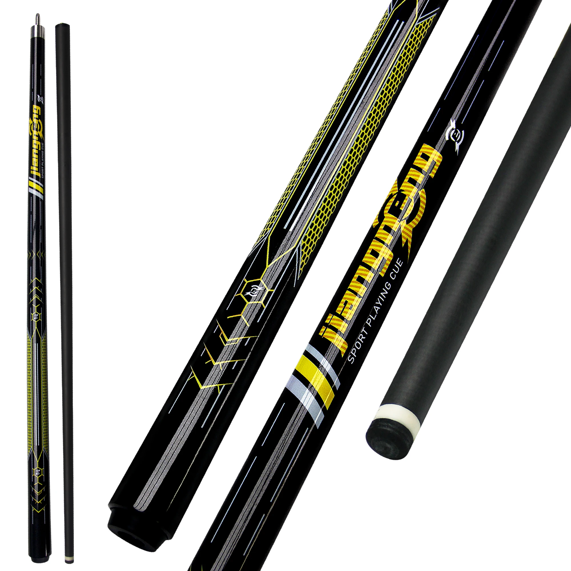 

Little Monster design Carbon Fiber Billiard Cue 13mm 19oz 148.5cm Uni-loc 2-Piece Snooker 3 Cushion Taco de Billar