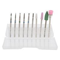 10 Pcs Grinding Tungsten Steel Bits Nail Art Drill Tools Manicure Supplies Lightweight Durable Polishing Heads Safe