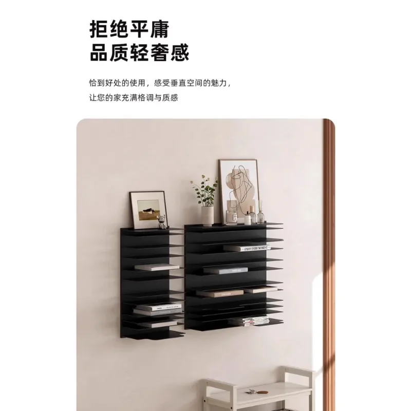 Bookshelf Wall Shelf Wall Hanging Invisible Bookshelf Wall Hanging Magazine Storage Shelf Simple Bookcase