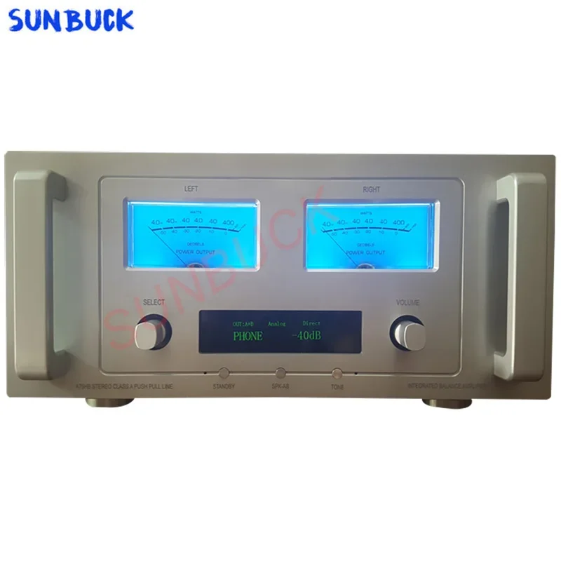 SUNBUCK Fully symmetrical FET DC servo negative feedback  decoding Bluetooth Amplifier 2 stereo 480W Class A HiFi Amplifier