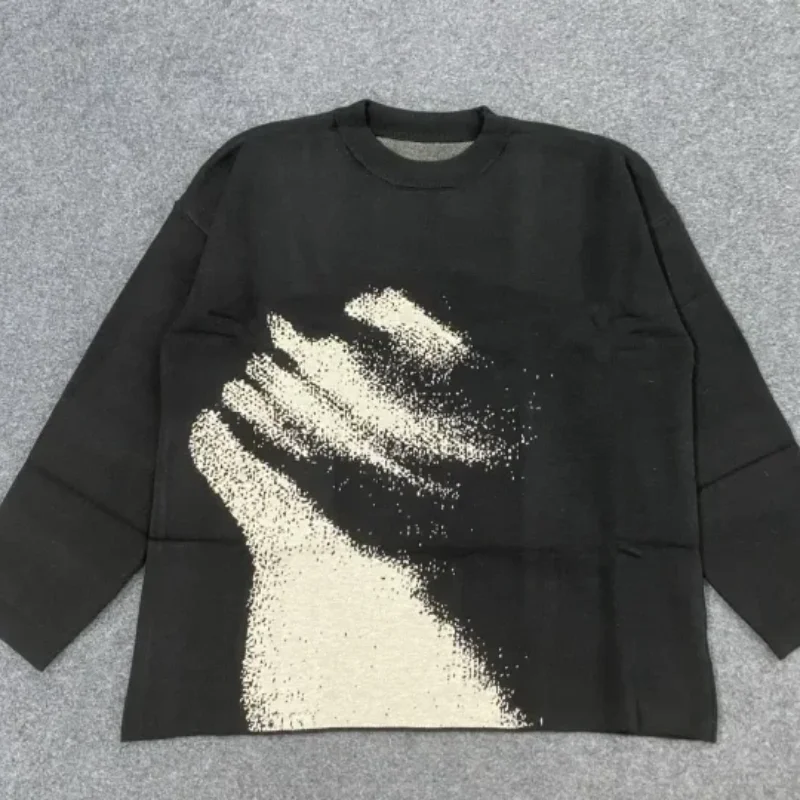 الأوروبية الأمريكية الخريف الشتاء فضفاض بلوزة كاجوال سترة الاتجاه الهيب هوب متماسكة شخصية الجاكار نمط أعلى الرجال النساء #5