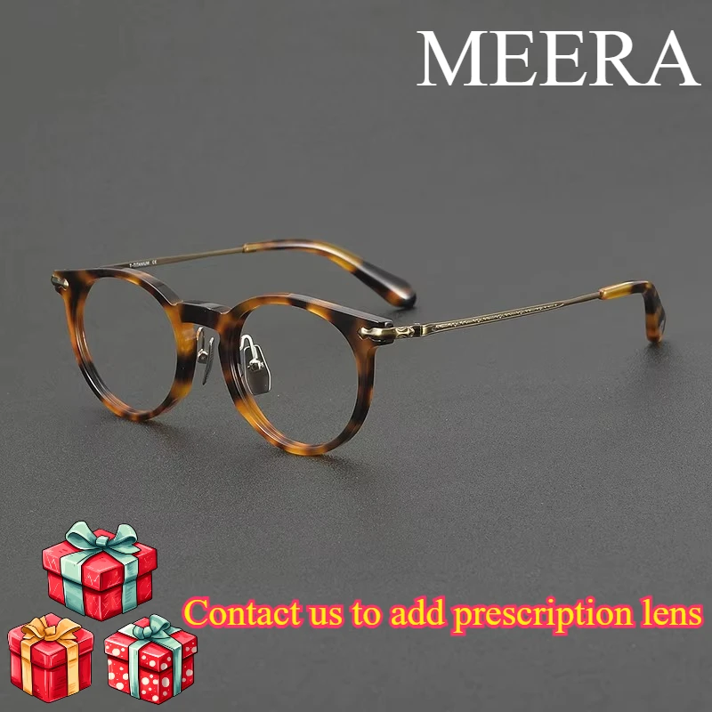 

Chapter Oval Titanium Optical Frame Good Quality Testudinarious Round Glasses Framefor Men and Women Adults Relief Eyewear Frame