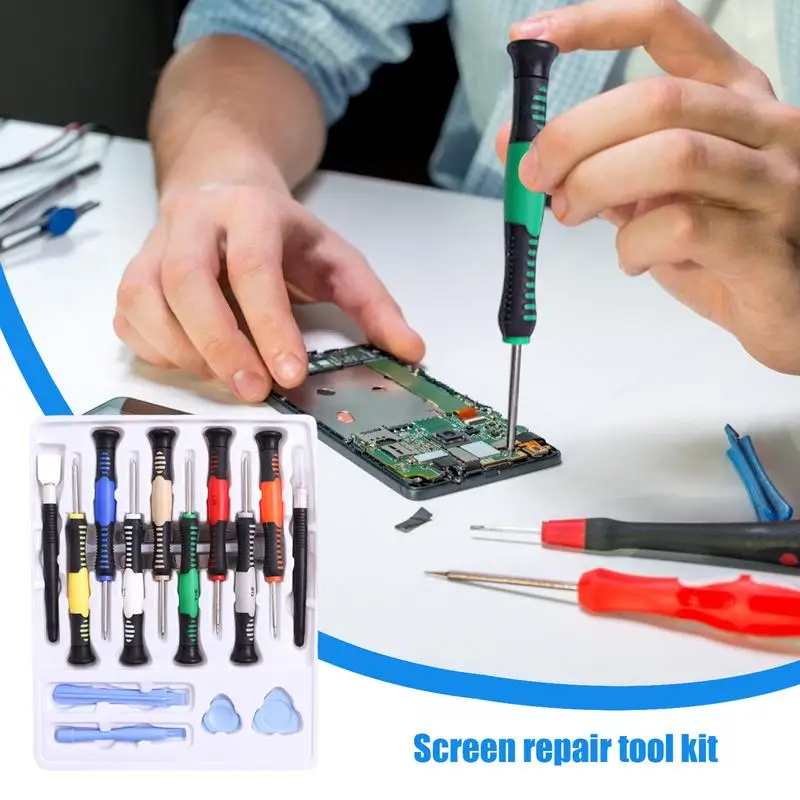 Phone Disassembly Kit 16PCS Disassembly Screwdriver Set Precision Screwdriver Sets Pry Opening Tool Screwdriver Set For