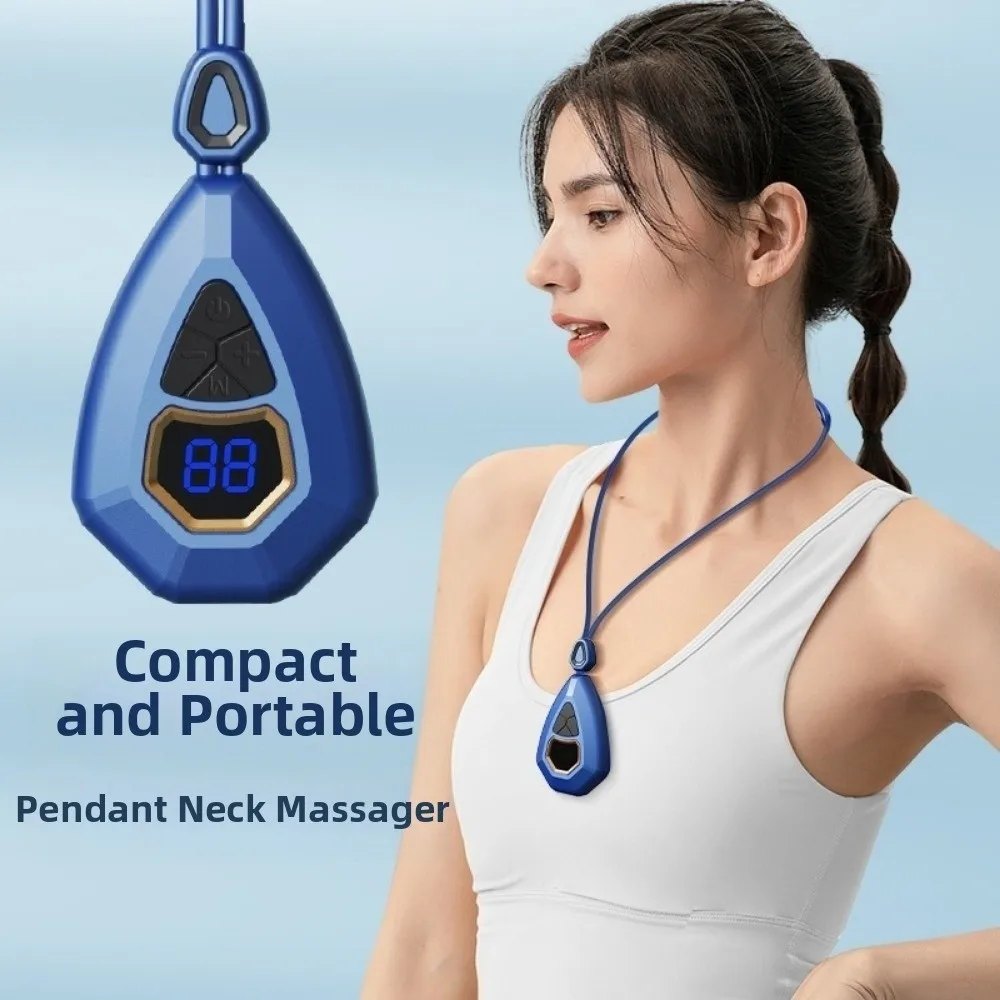 

Heat Function Neck Massager Smart Technology Hanging Neck Smart Cervical Massager Pendant Nacklace Hot Compress