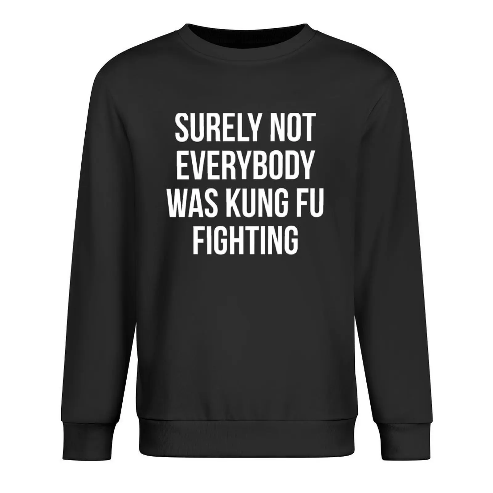 Surely Not Everybody Was Kung Fu Fighting Sweatshirt mens clothes sweatshirt men