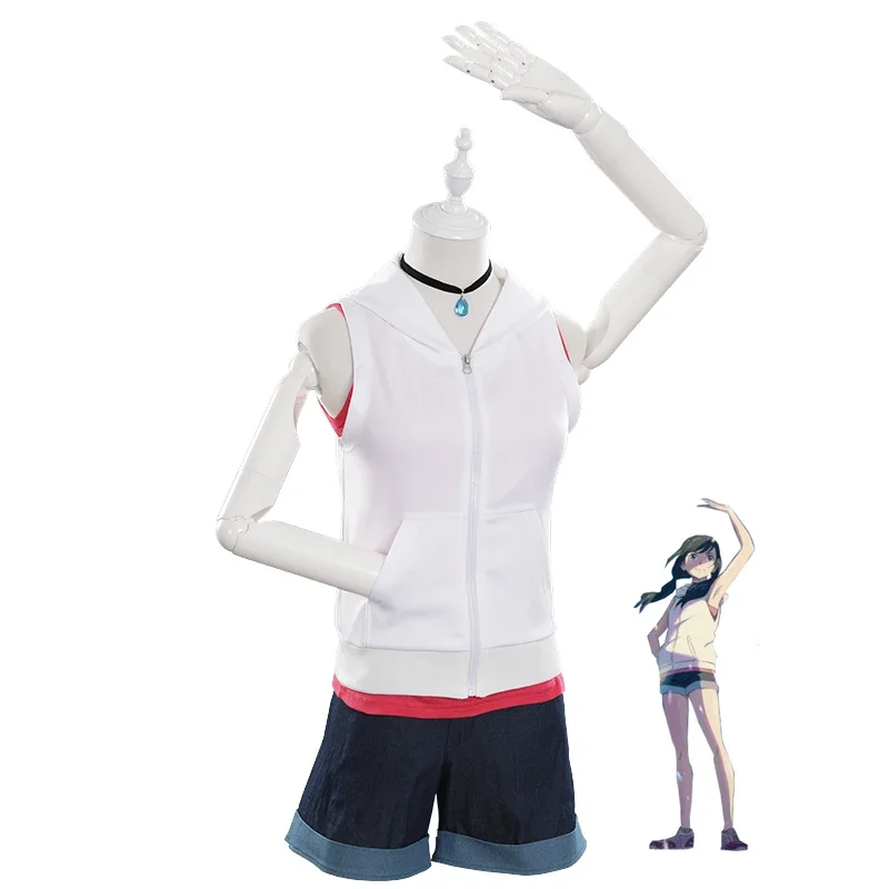 Neue Tenki No Ko Cosplay Kostüm Amano Hina Frauen Uniform Halskette Anime Cosplay Zubehör Halloween Kostüm