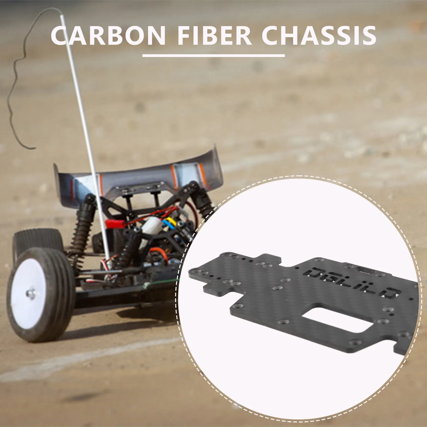A84F-For Wltoys K969 K979 K989 K999 P929 P939 1:28 RC Car Spare Parts Upgraded Carbon Fiber Chassis Car Bottom Low Body Shell - view 5