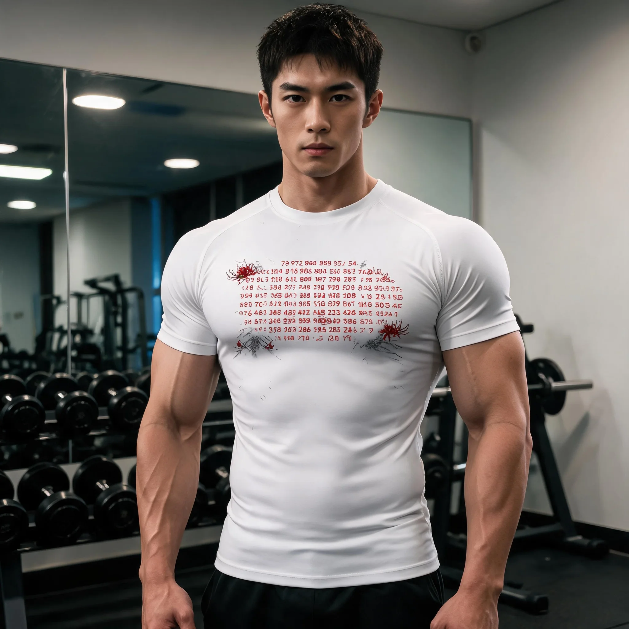 Anime Compression Shirt Jujutsu Kaisen Short Sleeve Tops Muscle GYM Fitness Black Body Shape Fit Reveal Figures Sport Shirts