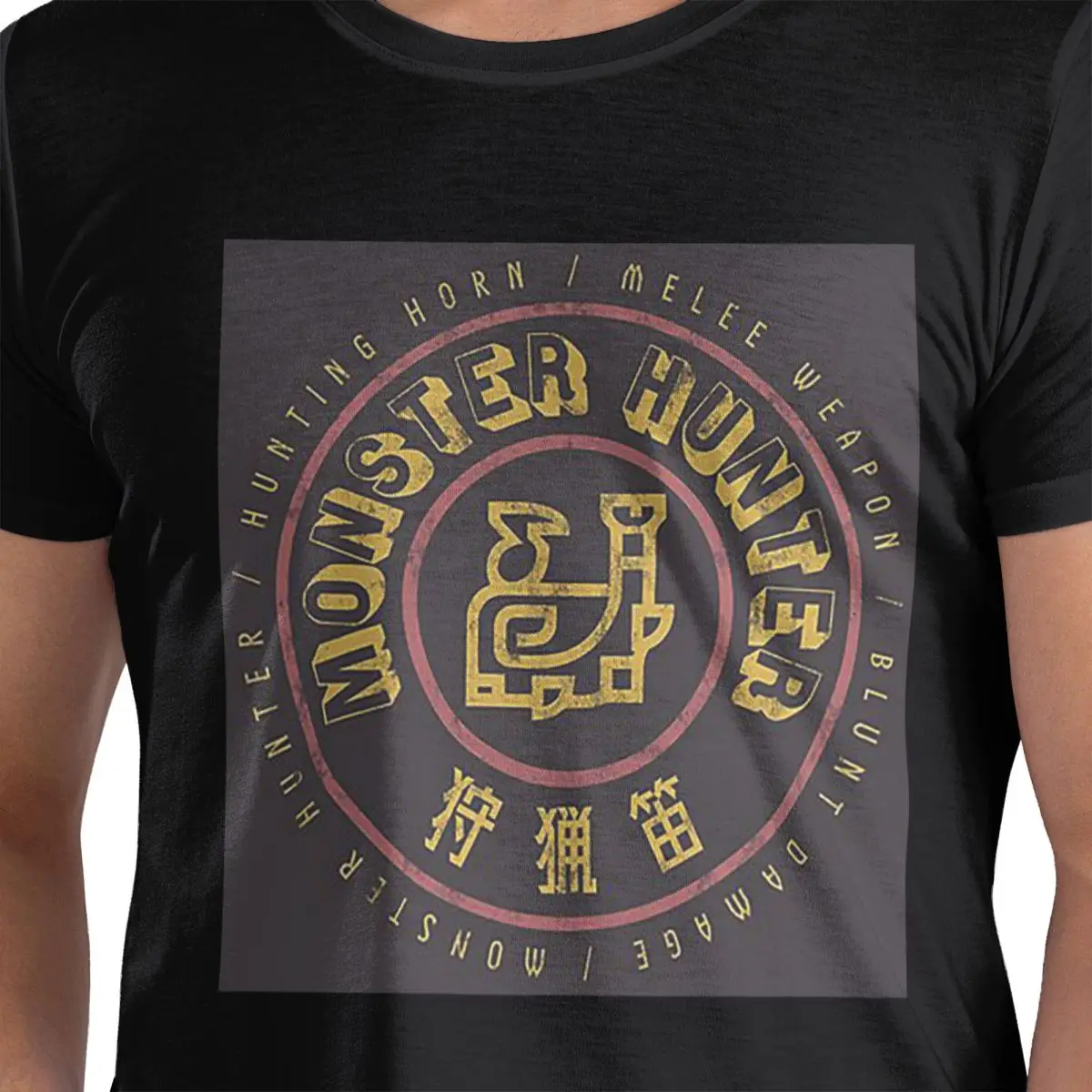 

Monster Hunter Hunting Horn 100% Cotton T-Shirt Men's Oversized T Shirts Men O-Neck Short Sleeve S-6XL