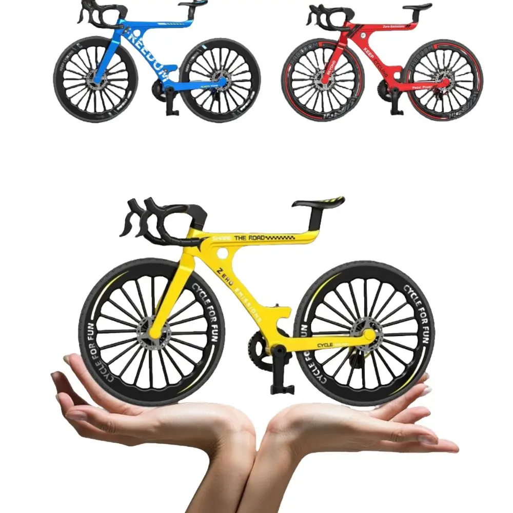 Individuality 1:8 Bike Racing Mini 19 CM Finger Mountain Bike Model Simulation Alloy Bicycle Diecast Model Collection Gifts