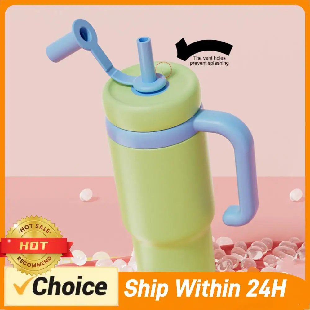

24oz Stainless Steel Whale Fountain Tumbler with Handle for Kids Teens and Adults