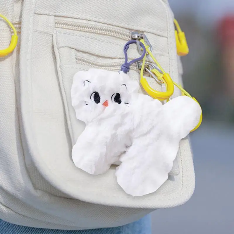 12cm Cute Plush Doll Cat Doll Toys Pendant Cute Plush Keychain Bag Pendant Christmas