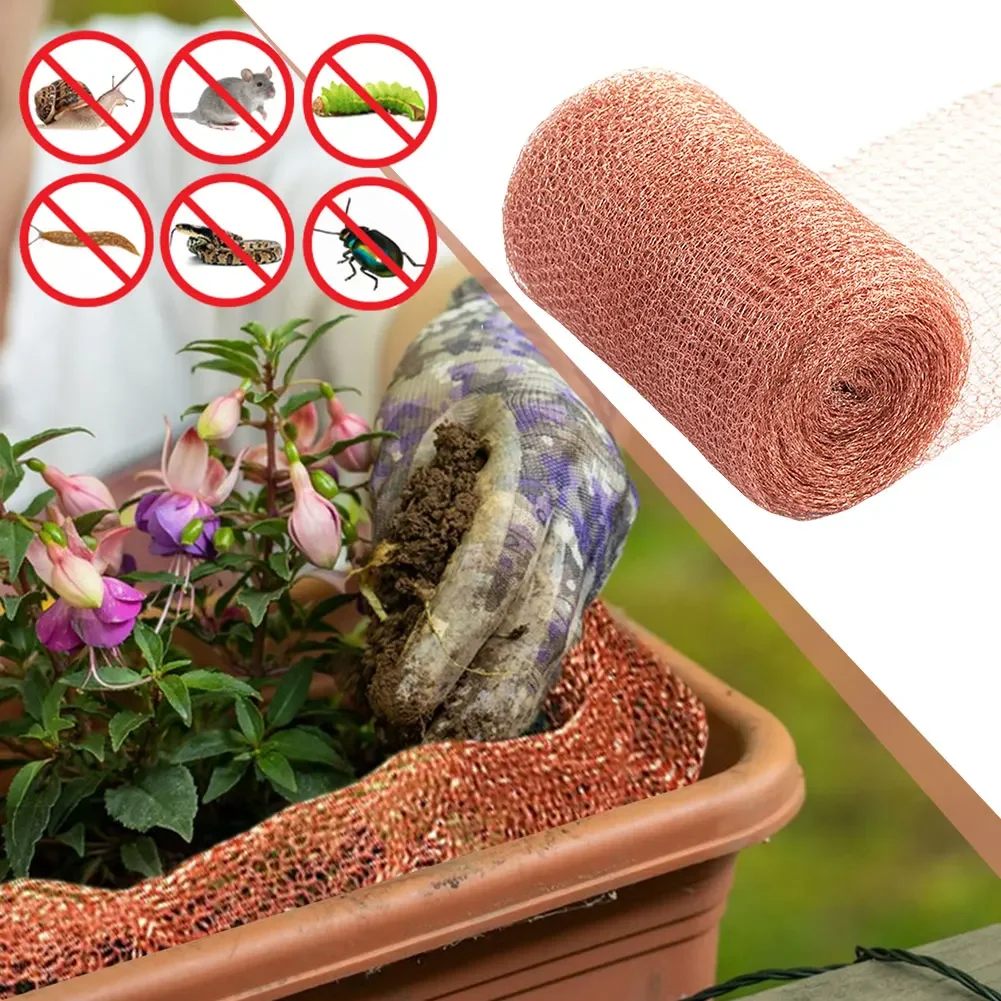 Copper Mesh/Stainless Steel Mesh Wire Mesh Rabbit Rodent Protection Filter Wire Mesh for Garden&Hole Filler 3/6/9/12/15M*12.7CM