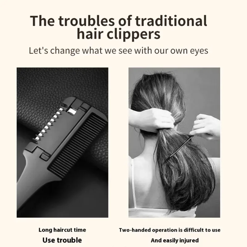 OEM Customized Lady Clipper Cordless Split End USB Trimmer Machine Rechargeable Split End Hair Trimmer Hair Styling Tool
