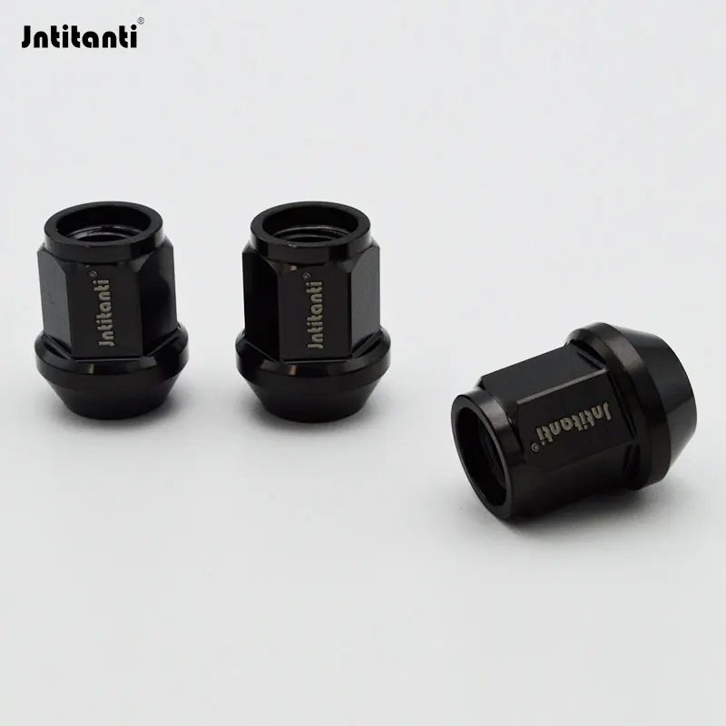 Jntitanti Gr5 titanium wheel rim lug nut screw open end M12x1.5x27mm for Toyota Honda Mazda Mitsubishi Ford Buick KIA Hyundai