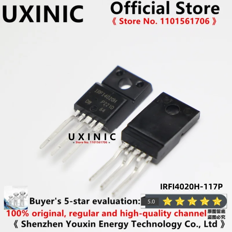 

UXINIC 10pcs/LOT 100% New Imported OriginaI IRFI4020H-117P IRFI4020H TO-220F Digital Audio Transistor