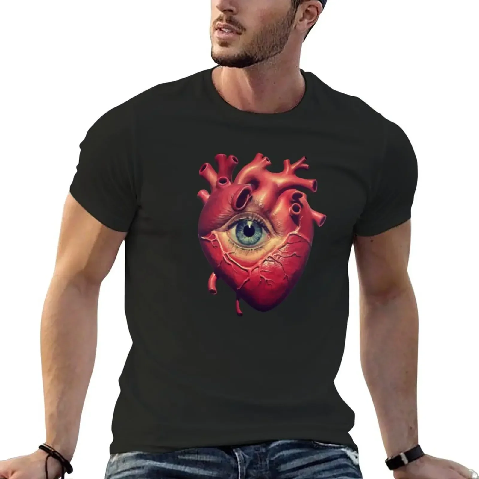 

keep an eye on your heart T-Shirt essential t shirt graphics mens graphic t-shirts anime