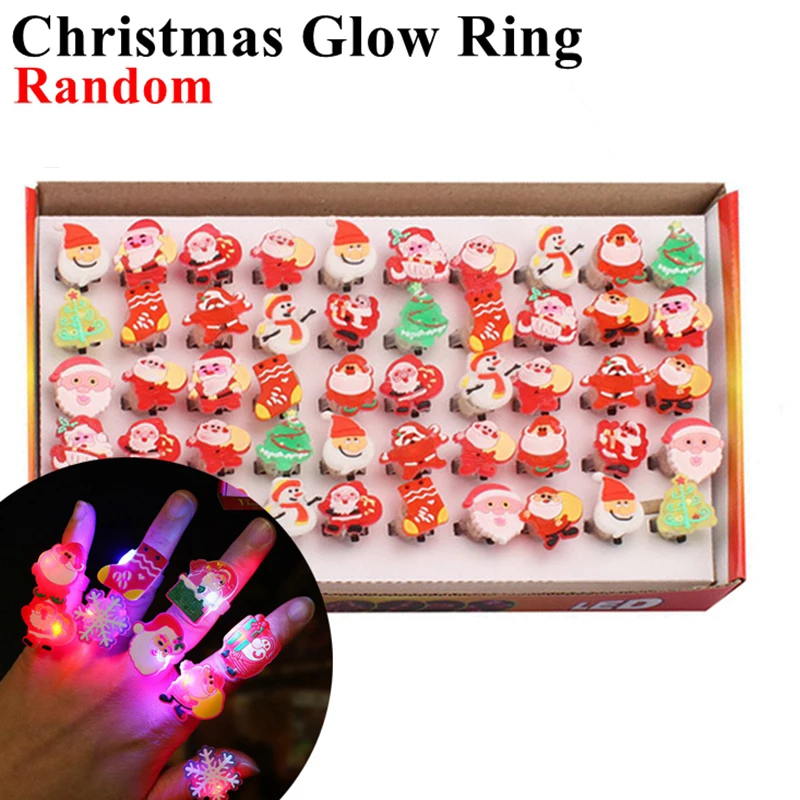 5/10/20PCS Christmas Glowing Bracelet Slap Ring Kids Toy Children Gifts New year 2025 Christmas Party Decor Xmas Gift Bag Filler