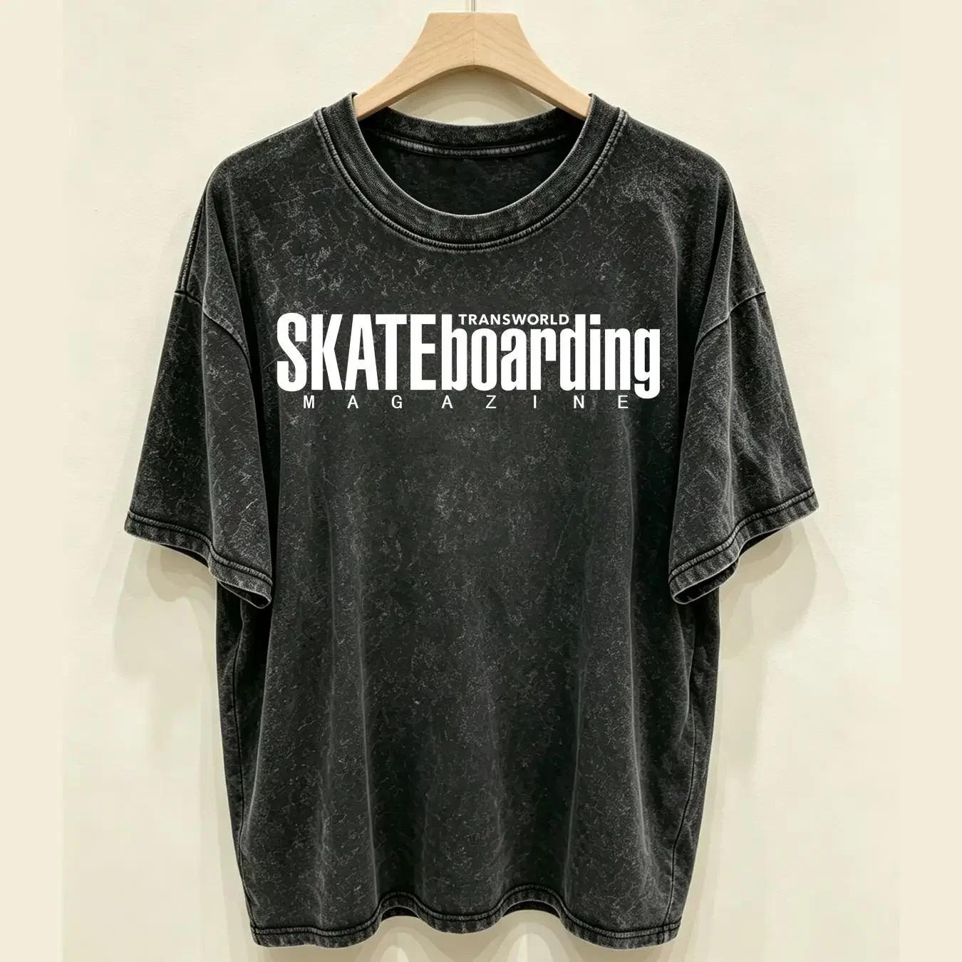 washed T Shirt New TRANSWORLD Skateboarding Magazine Sz S Heather Gray 100 Cotton NWT vintage Washed Stylish