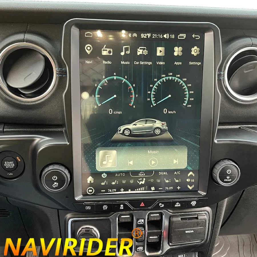 

12,1-дюймовый вертикальный экран Android 13, радио 2din для Jeep Wrangler 2020-2022, GPS Carplay, автомобильный мультимедийный видеоплеер, стерео головное устройство