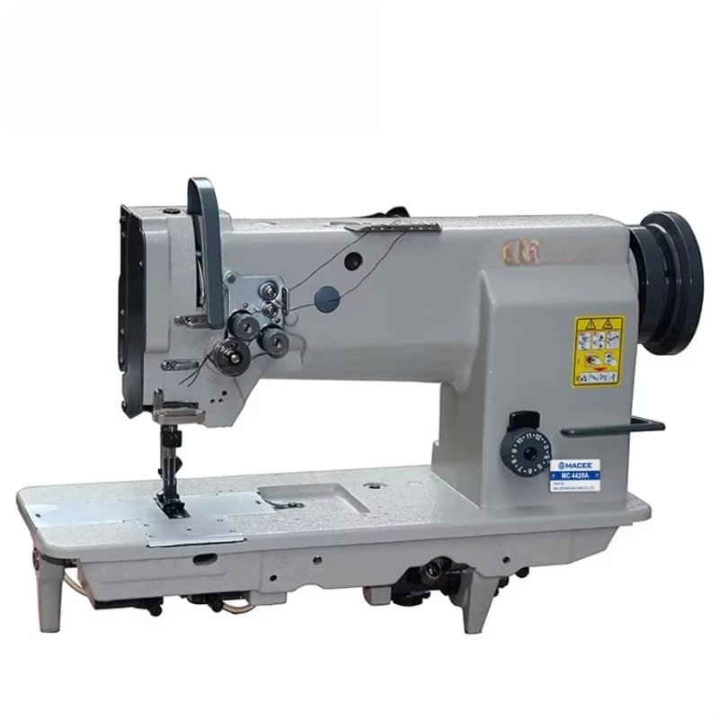 Head Only Leather Heavy Duty Double Needle Compound Feed Lockstitch Sewing Machine with Large Hook