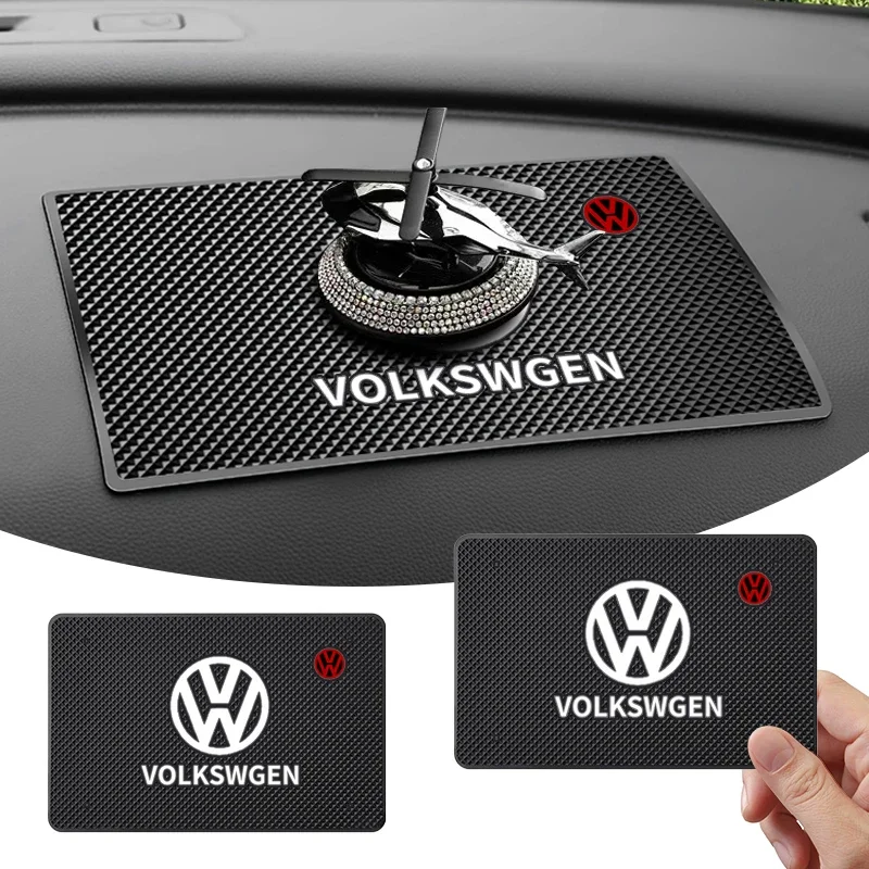 Car Silicagel Anti-Slip Mat Dashboard Phone Sun Glasses Non-slip Pad For Volkswagen VW Golf GTI Tiguan Jetta Transporter Passat