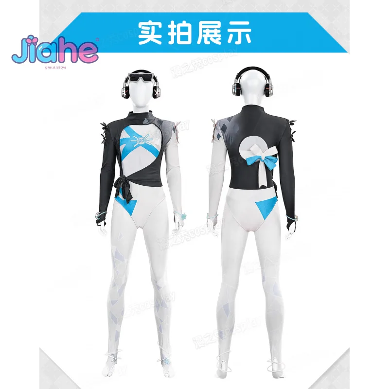 

Luna Snow Seol Hee Cosplay Costume Rivals Coat jumpsuit headphones bracelet glasses set Halloween women fantasy swimsuit