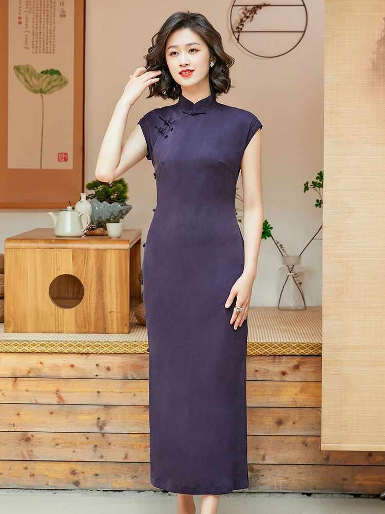 

Dorabana Long Gown in Lav Vintage Sle Daily Improved Summer 2025 New Collection Breathable ort Sve