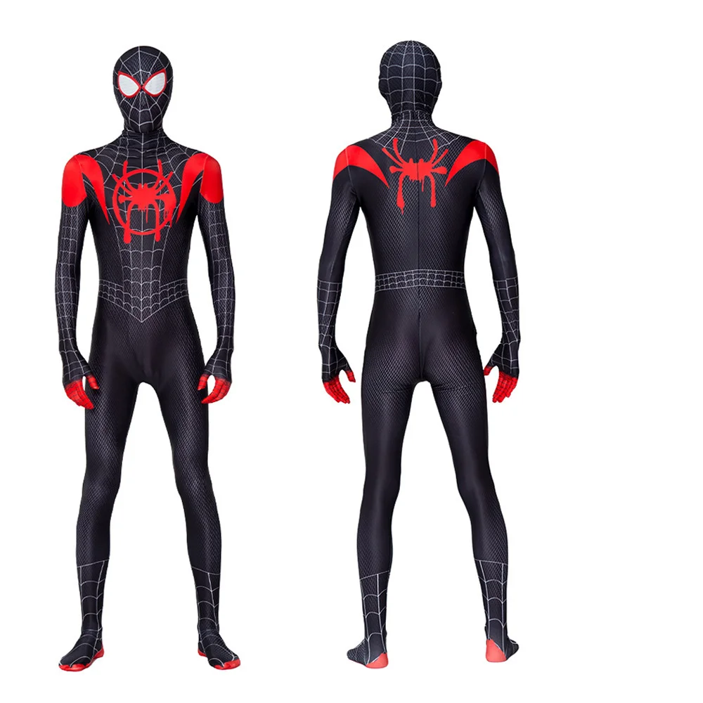 

Костюмы Человека-паука для мальчиков: фэнтезийные костюмы, куртка, комбинезон, Майлз Моралес, супергеройские костюмы для Хэллоуина, карнавала, вечеринок, зентай