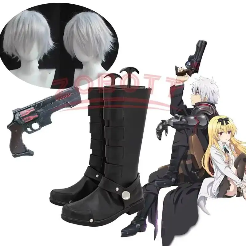 

Arifureta Shokugyou De Sekai Saikyou Hajime Nagumo Cosplay Boots Black Shoes Custom Made Any Size Women Men Wig Shoe Props