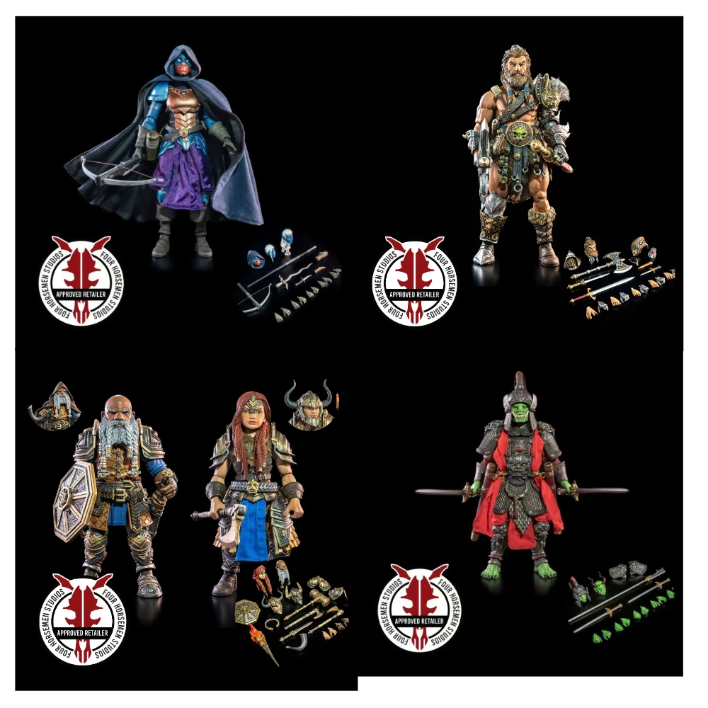 

In Stock Four Horsemen Mythical Legion Star Bear Wave Conqueror Atrus Patar 7-inch Character Model Action Figure Toy Collection