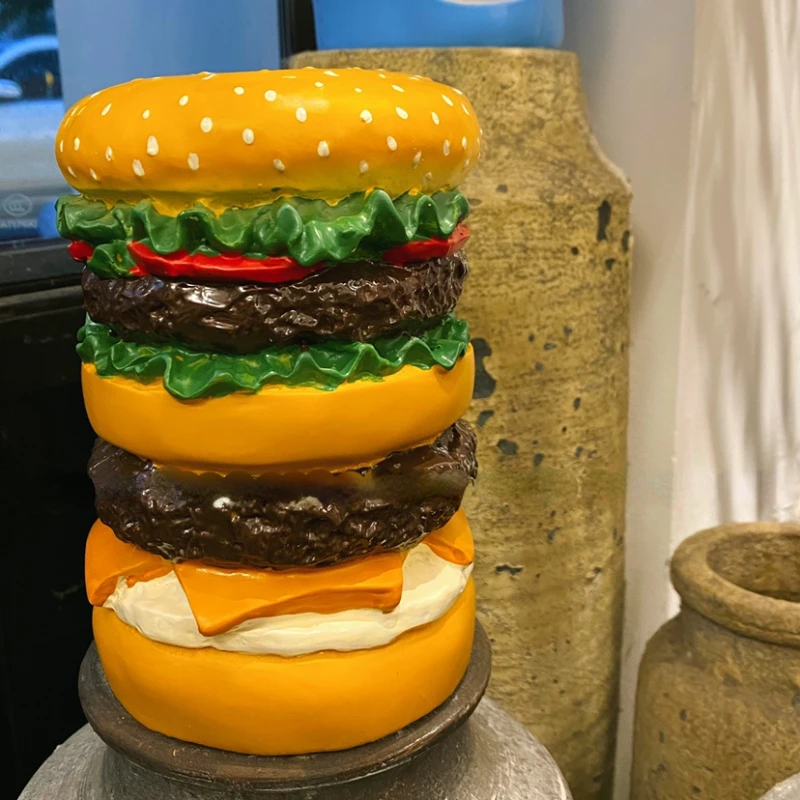 

Burger Hiccup Coin Bank Retro Desktop Studio Room Creative Decoration