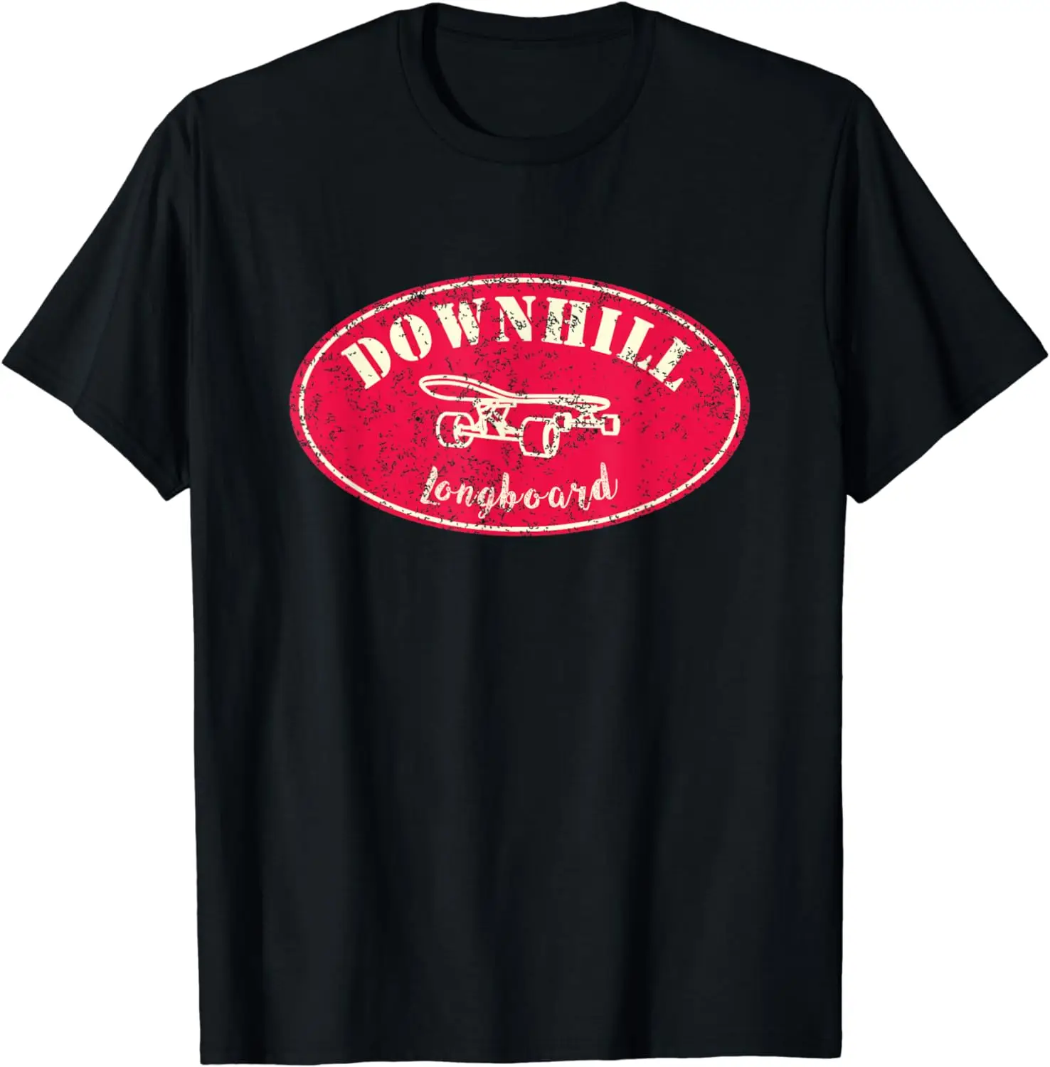 Vintage Downhill longboarding longboard skater skate quote T-Shirt