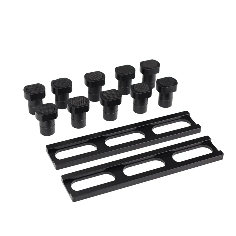 Woodworking Bench Dog Set - Hole Table Positioning Pins & Stop Blocks for Workbench Clamping & Routing