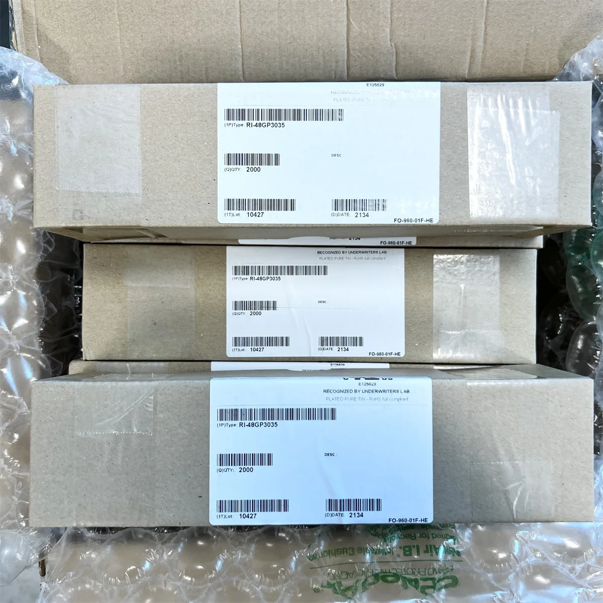 10PCS Original Reed Switch Sensor RI-48 3X20mm Normally Open NO Magnetic  For DIY