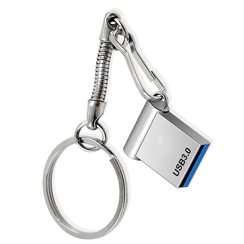 2TB U Disk Memory Stick USB3.0 Flash Drive Mini Car U Disk External Storage Memory Portable U Disk Silver
