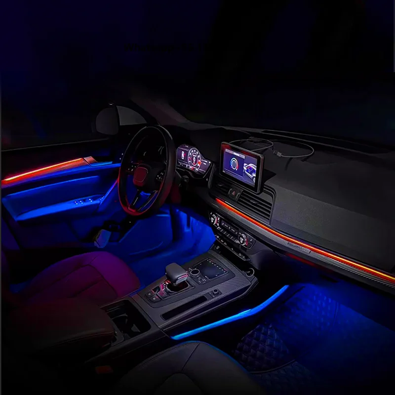 

Car Interior Decoration Light Led Rgb High Density App Control Adjustment Universal Car Ambient Light 64 Colors