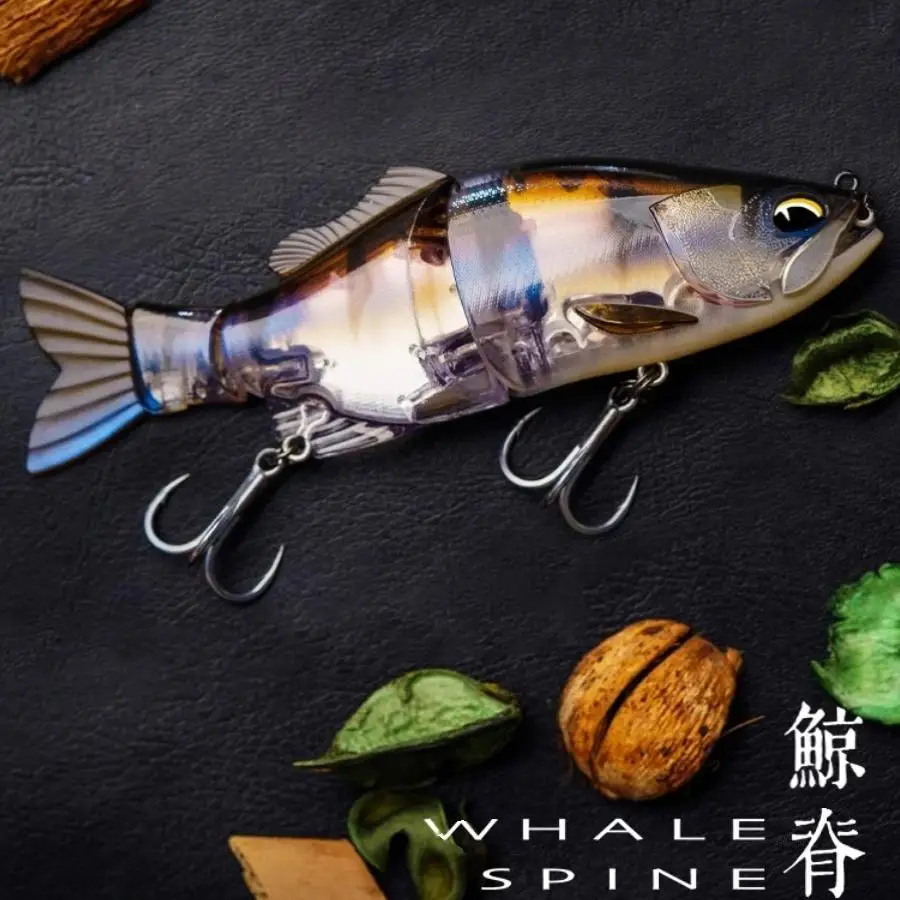 

24 New Midnight Crow Whale Ridge Three-section Swimming Bait Luya Bait Limited Set Perch Surface Bait